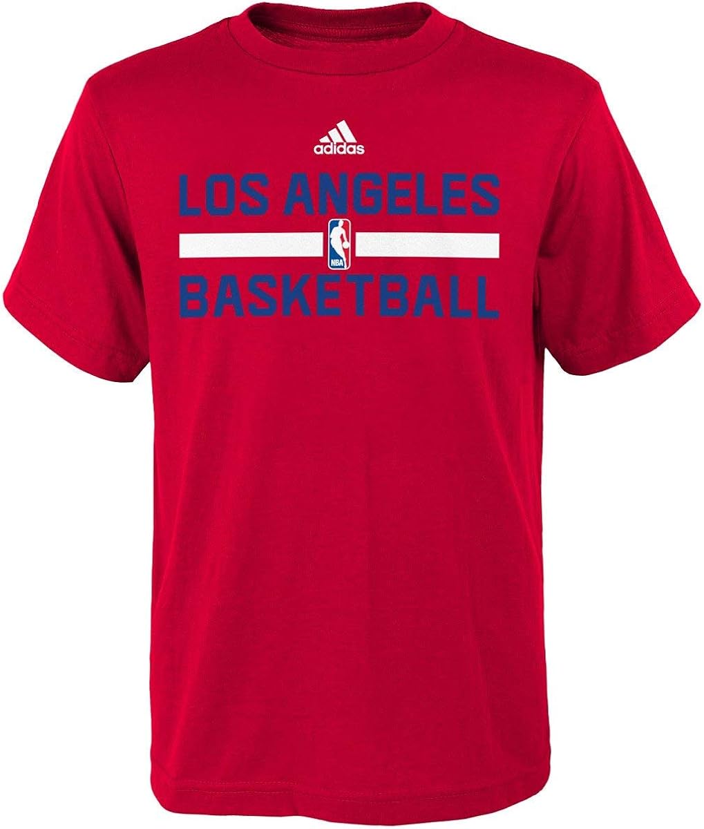 Los Angeles Clippers Red Practice Youth T Shirt Clothing