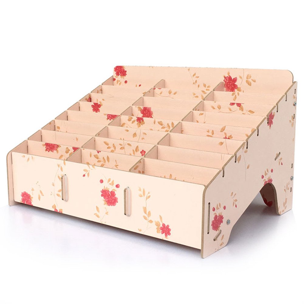 multi-grid Holz Desktop Aufbewahrungsbox Handy Storage Management Box
