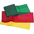 THERABAND Resistance Bands Set, Professional Elastic Band For Upper & Lower Body Exercise, Strength Training without Weights,