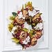 Large Blooming vintage Flower wreath handmade home wall decor