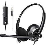 awatrue Wired Headset with Microphone for PC Laptop