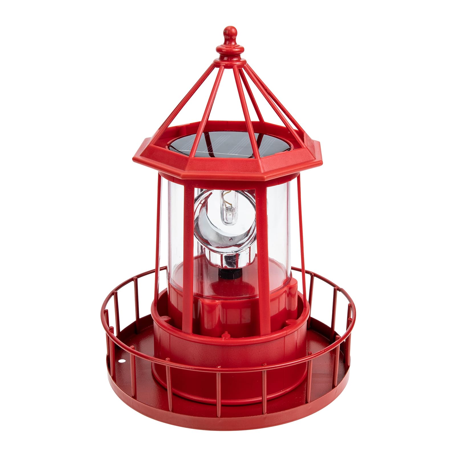 Toddmomy Rotating Beacon Light Lantern The Lighthouse Solar s Outdoor Solar Garden s Outdoor Patio Lamps Yard House Garden Rotating Lamp