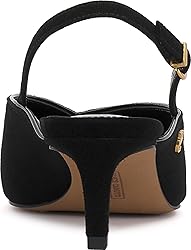 Vince Camuto Women's Kylien Pump, Black Suede, 8