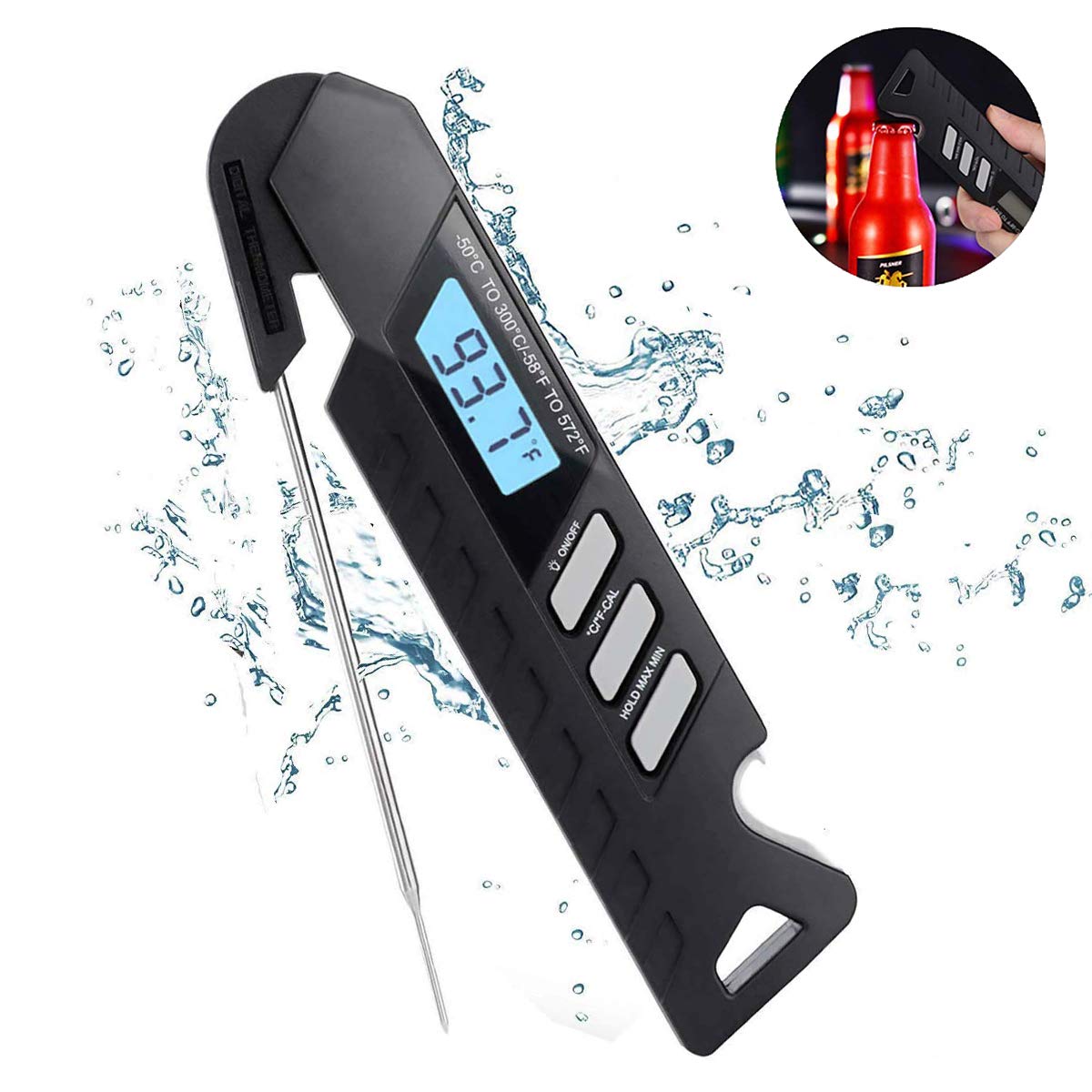 US Electronic Meat Thermometer Kitchen Tools Food Probe BBQ Digital