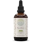 HerbEra PAU d'Arco B120 Alcohol-Free Herbal Extract Tincture, Concentrated Liquid Drops Natural Wildcrafted PAU d'Arco (Tabebuia Impetiginosa) Dried Bark (4 fl oz)