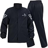 RINJOY Rain Suits for Men Women Waterproof Raincoat Lightweight Breathable Hooded Jacket and Pant for Fishing Hiking