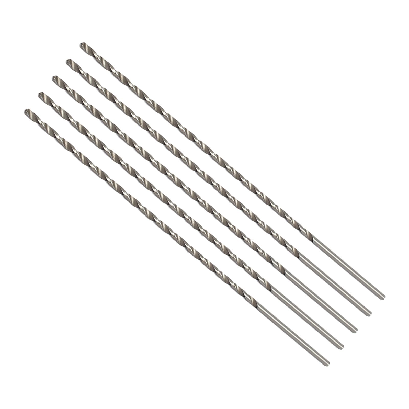 CoCud High Speed Steel Twist Drill Bits, 3mm Diameter 200mm Length, Straight Twist Jobber Drill Bit - (Applications: for Metal Woodwork Plastic Aluminum), 5Pieces