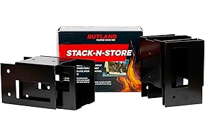 Rutland Stack N Store Corner Brackets for Building Storage Racks, Set of 4