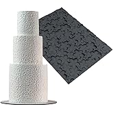 mostsom Silicone Lace Cake Mold Flower Impression Mat for Baking, Non-Stick Flexible Silicone Decorating Mat for Cakes, Cookies, Pastry, Chocolate, Fondant - Dishwasher Safe (E_ Flower)
