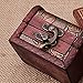 Stebcece Vintage Jewelry Pearl Necklace Bracelet Storage Holder Lock Wooden Case Gift Box