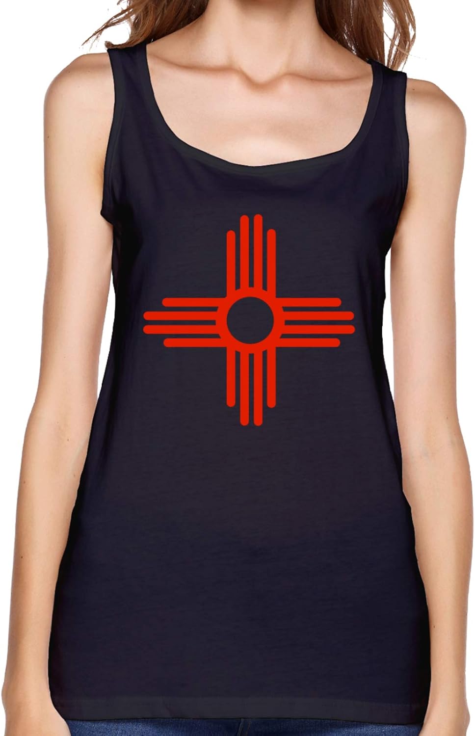 Zia Symbol Womens Classic Loose Workout Tank Zia Symbol Womens Classic Loose Workout Tank