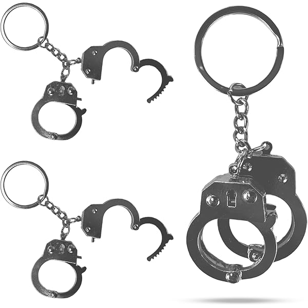 Amazon.com: Nekoki Handcuffs Keychain，couple keychains Mini