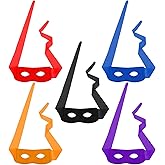 ValueBargain 5 Pcs Turtle Eye Masks, Halloween Costume Eye Mask Hero for Christmas, Cosplay, Dress Up & Party, Hero Masquerade Accessories, Five colors (Reusable & Comfortable)