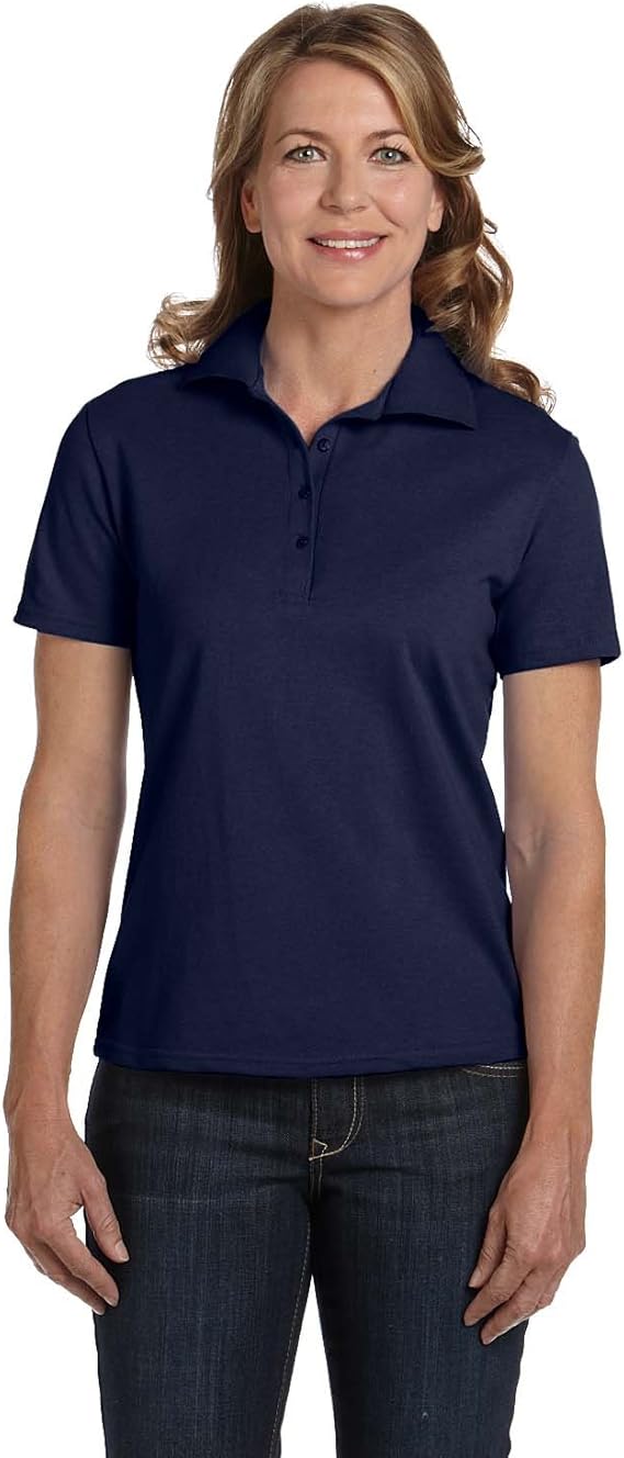 Hanes ComfortSoft Cotton Pique Women's Polo Shirt at Amazon Women’s