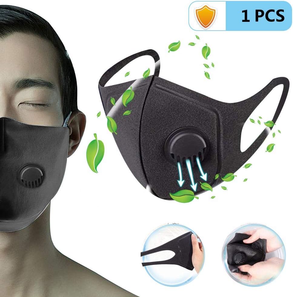 Face Mask Dust Face Anti Pollution Anti PM2.5 Breathing Mask Cotton Haze Valve Anti-dust Mouth Filter Respirator Mouth-Muffle Mask Anti Pollution, Windproof, Haze Dustproof Cotton 1 PCS