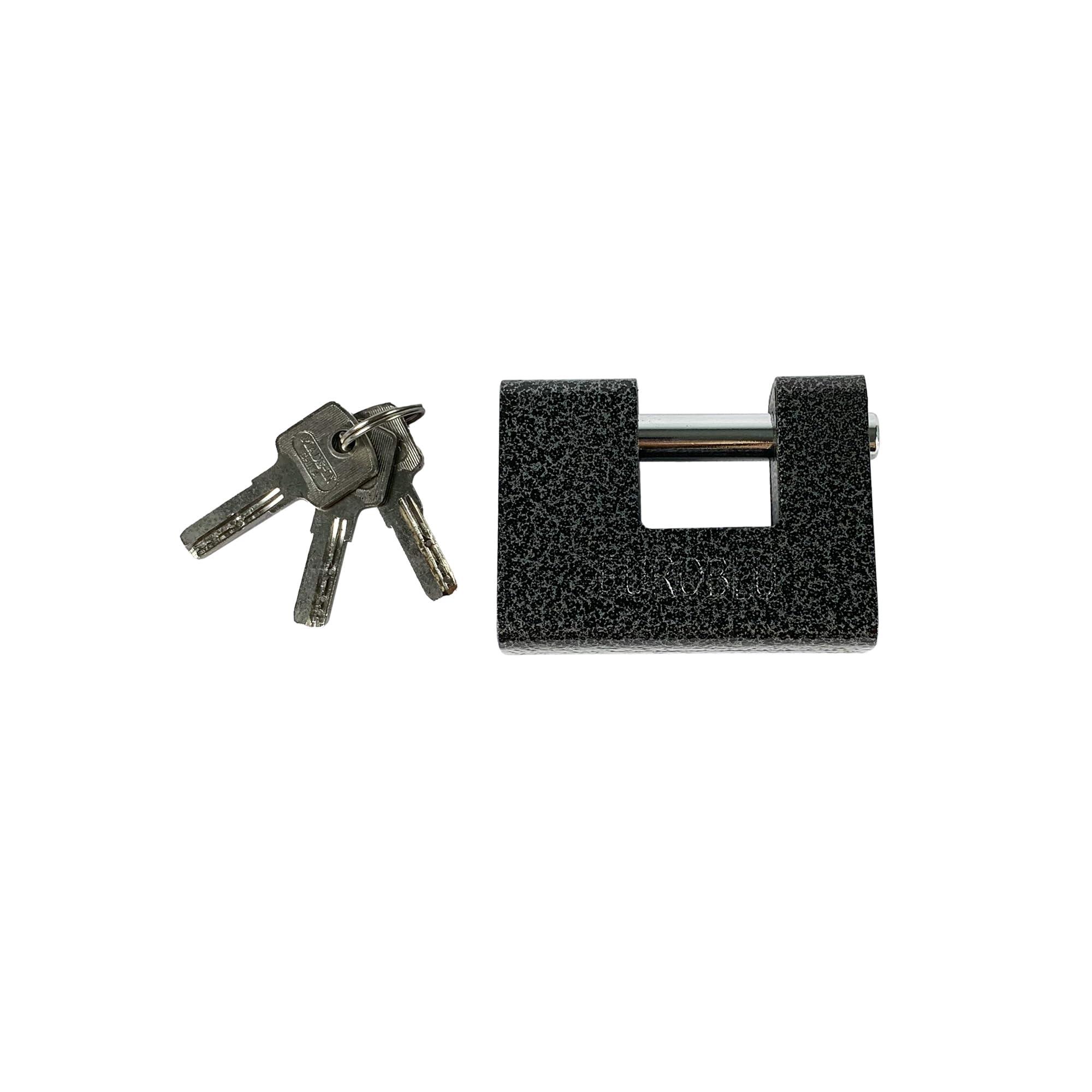 LEOFLA Solid Steel Heavy Duty Rectangular Padlock with 3 Keys