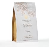 Kona Ground Coffee No. 1 Grade, Single Origin, Medium-Dark Roast, 7 oz | Pure Kona Coffee Ground No Blend