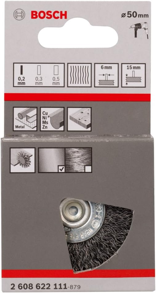 Bosch 2608622111 Wire Wheel, Silver, diameter 50 x 0.2 mm - Image 3