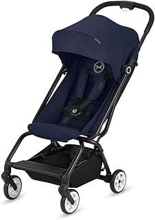 CYBEX Gold Buggy Eezy S, Einhand-Faltmechanismus, Ultrakompakt, Leichtgewicht, Ab ca. 6 Monaten bis 17 kg (ca. 4 Jahre), Denim Blue