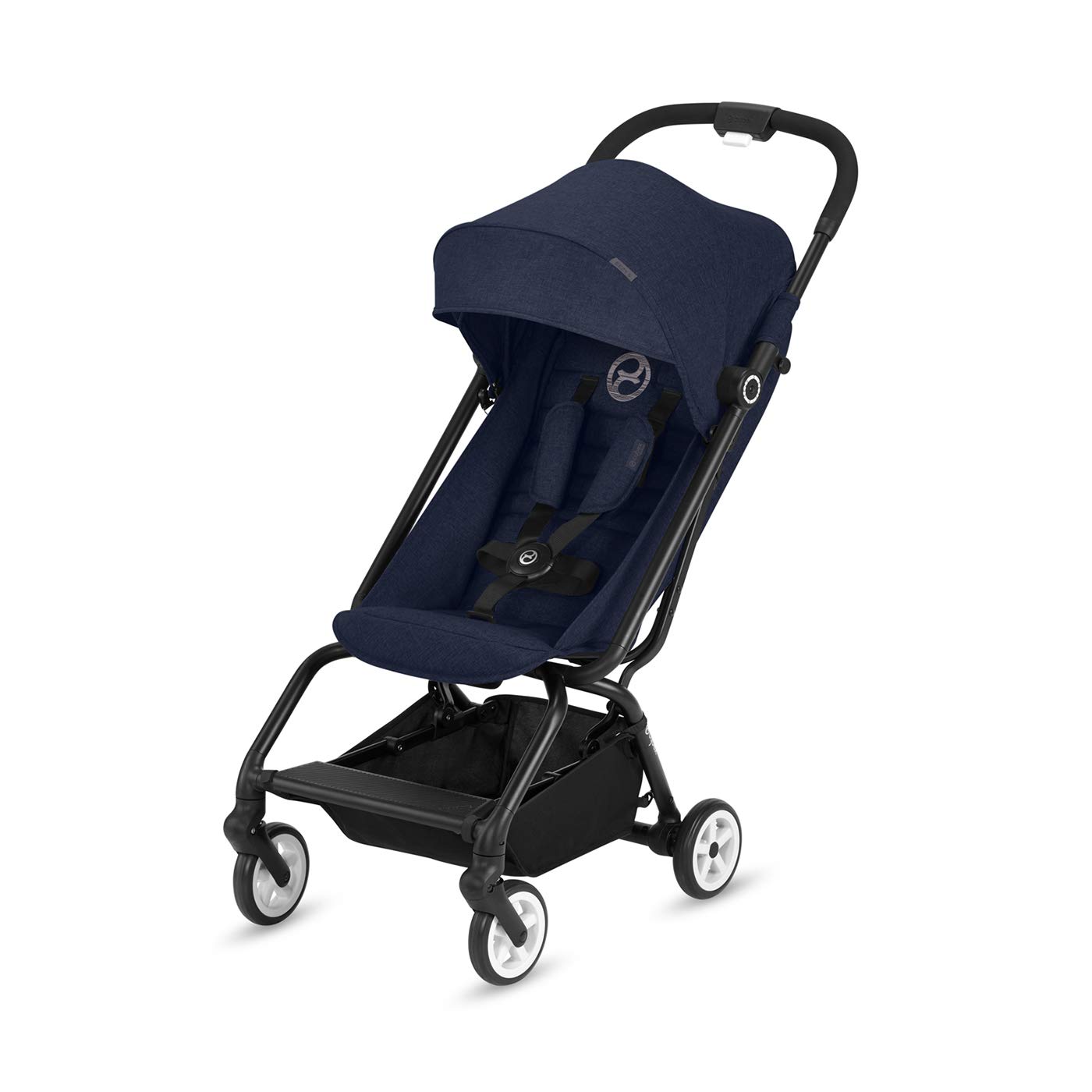 CYBEX Gold Buggy Eezy S, Einhand-Faltmechanismus, Ultrakompakt, Leichtgewicht, Ab ca. 6 Monaten bis 17 kg (ca. 4 Jahre), Denim Blue