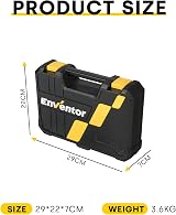 Enventor 14PC Flex Head Ratchet Spanner Set Metric 6-19mm Cr-V Steel 72T Carry view 8