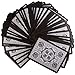Ellusionist Tally-Ho Viper Fan Back Playing Cards - Black with Silver Metallic Finish