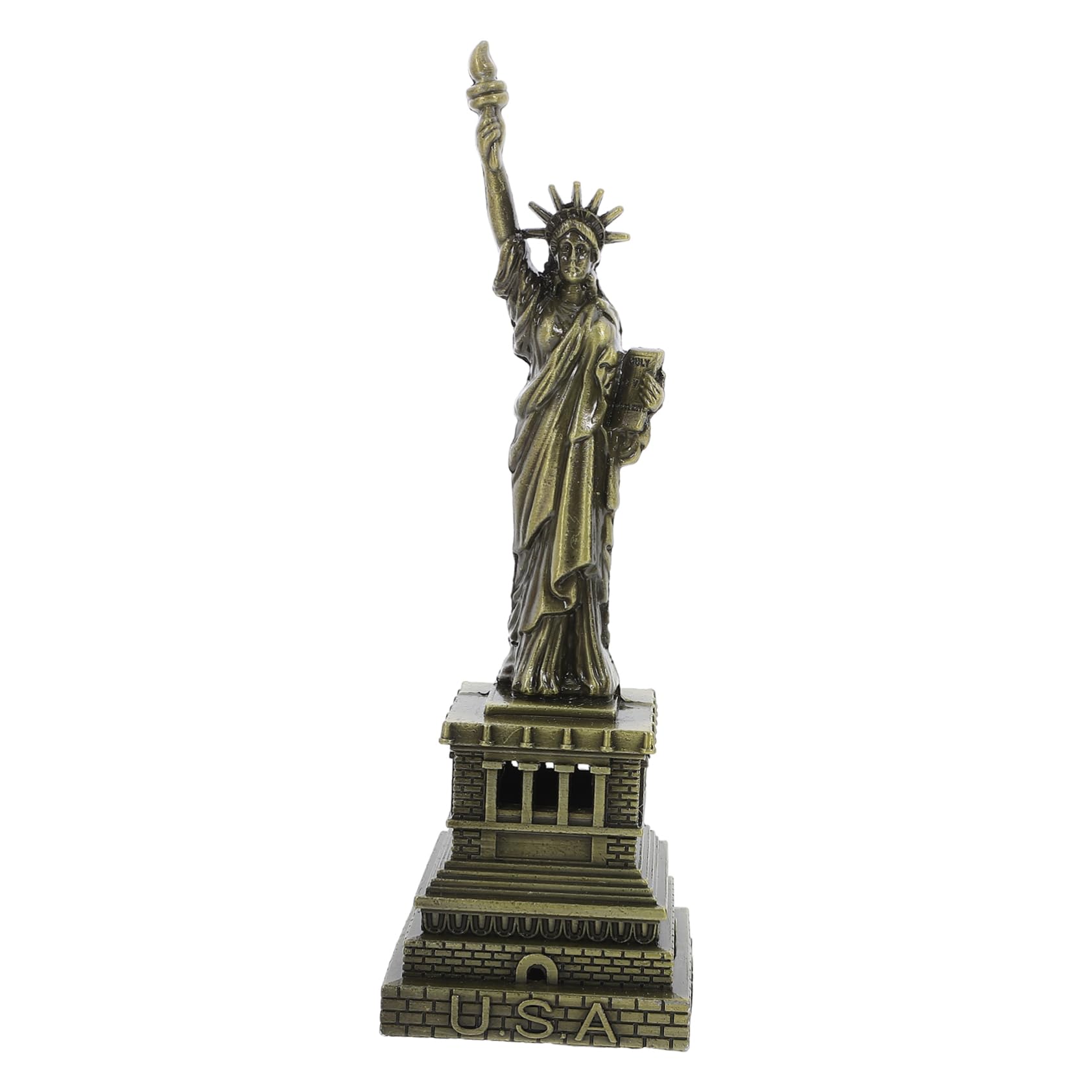 Milisten Statue of Liberty Statue Sculpture New York City Liberty Island Collection Souvenirs Figurines Metal Model decoration Bronze 15CM