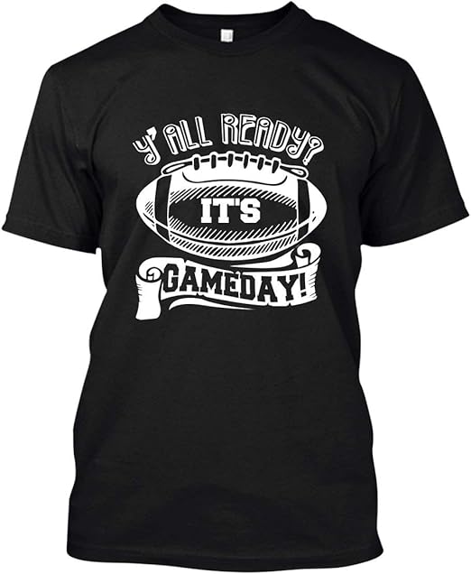 Amazon.com: Football It's Game Day Cotton T-Shirt, Short Sleeve Tee Shirt: Clothing