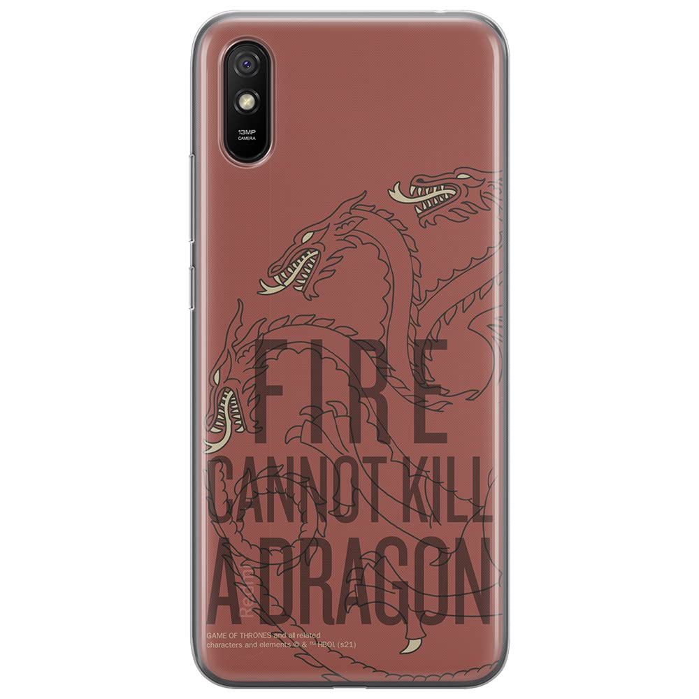 ERT GROUP mobile phone case for Xiaomi REDMI 9A original and officially Licensed Game of Thrones pattern 015 optimally adapted to the shape of the mobile phone, case made of TPU