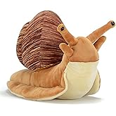 FRANKIEZHOU Realistic Snail Stuffed Animal-Brown 15.7",Snail Plush Toy,Soft Toy,Girl Toys,Gifts for Kids,Room Decor,Hugging Toy