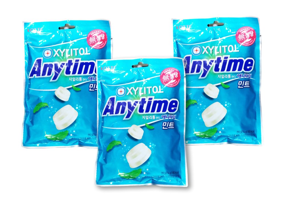 Lotte Sugar Free Xylitol Anytime Hard Candy Milk Mint