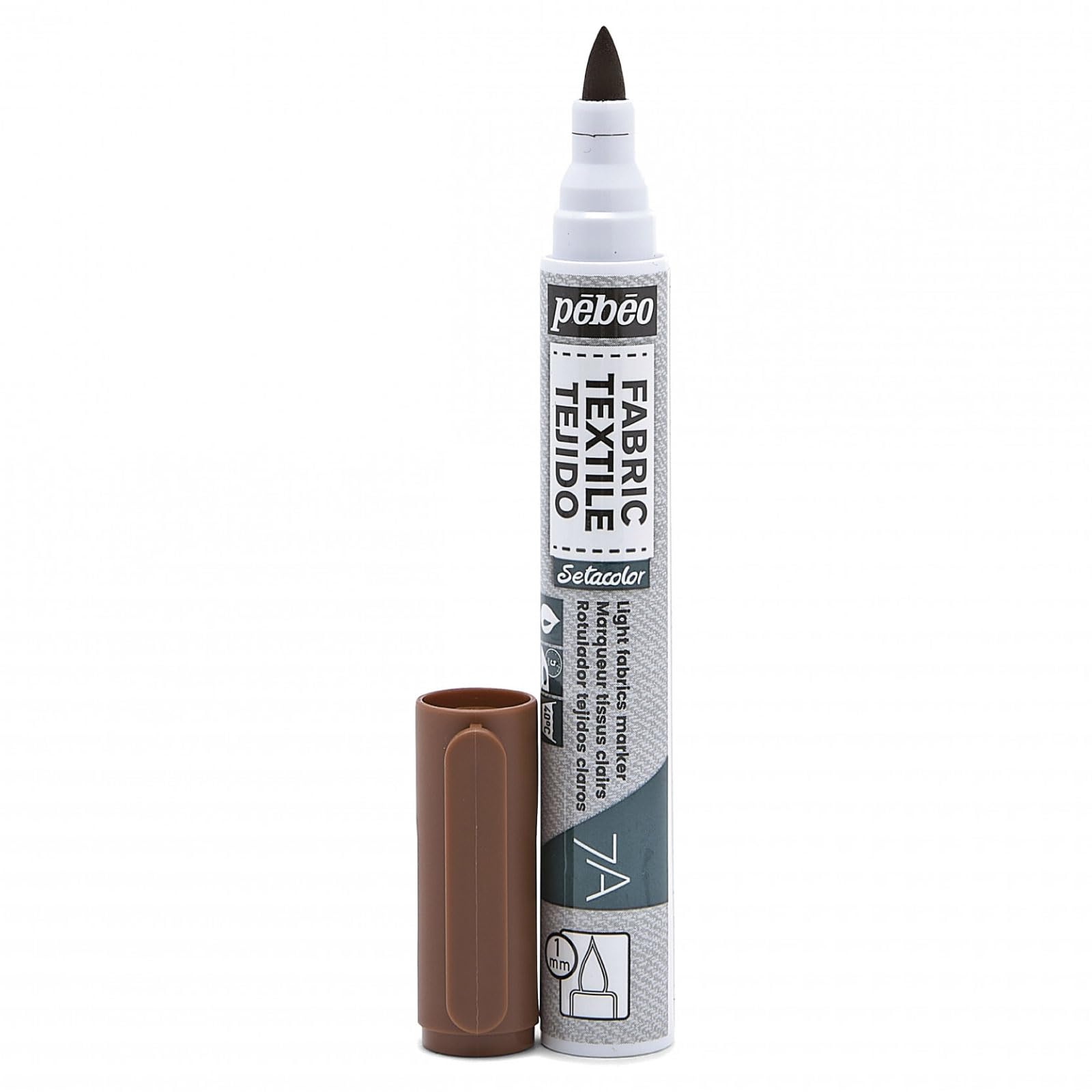 Pebeo 7A Light Brown Fabric Marker - 1mm