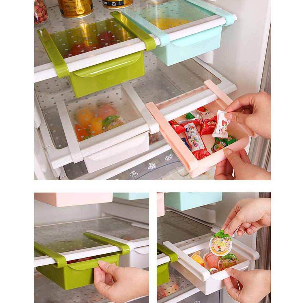 Zixed Multifunctional Fridge Box Slider Fridge Drawer Organizer Food