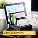Coffeesoft 8-Port Charge Station - Multiport USB Charging Dock for Any Smartphone or Tablet – 50 W Desktop Charging Stand Organizer for Multiple Devices Home & Trips