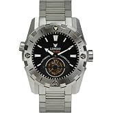 LONGIO Telamon Tourbillon Watches Men,47mm Large Dive Watch,1000m Dive Watch