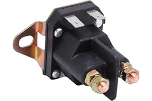 Tissting 435 325 Starter Solenoid Replacement for Lawn Mowers - Brass 12V Compatible with Multiple Models Fits Tractors & Mow