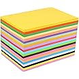 Bocotous Size A4 Colored Printer Paper Copy Paper Craft Projects Colored Cardstock Colorful Paper for DIY Art Paper Crafting Pack of 100