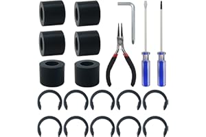 FEOXSHAL Rubber Roller Replacement, Retaining Rings for Cricut Repair Accessories, Complete Repair Kits with All Tools Compatible with Cricut Maker/Maker 3 Only