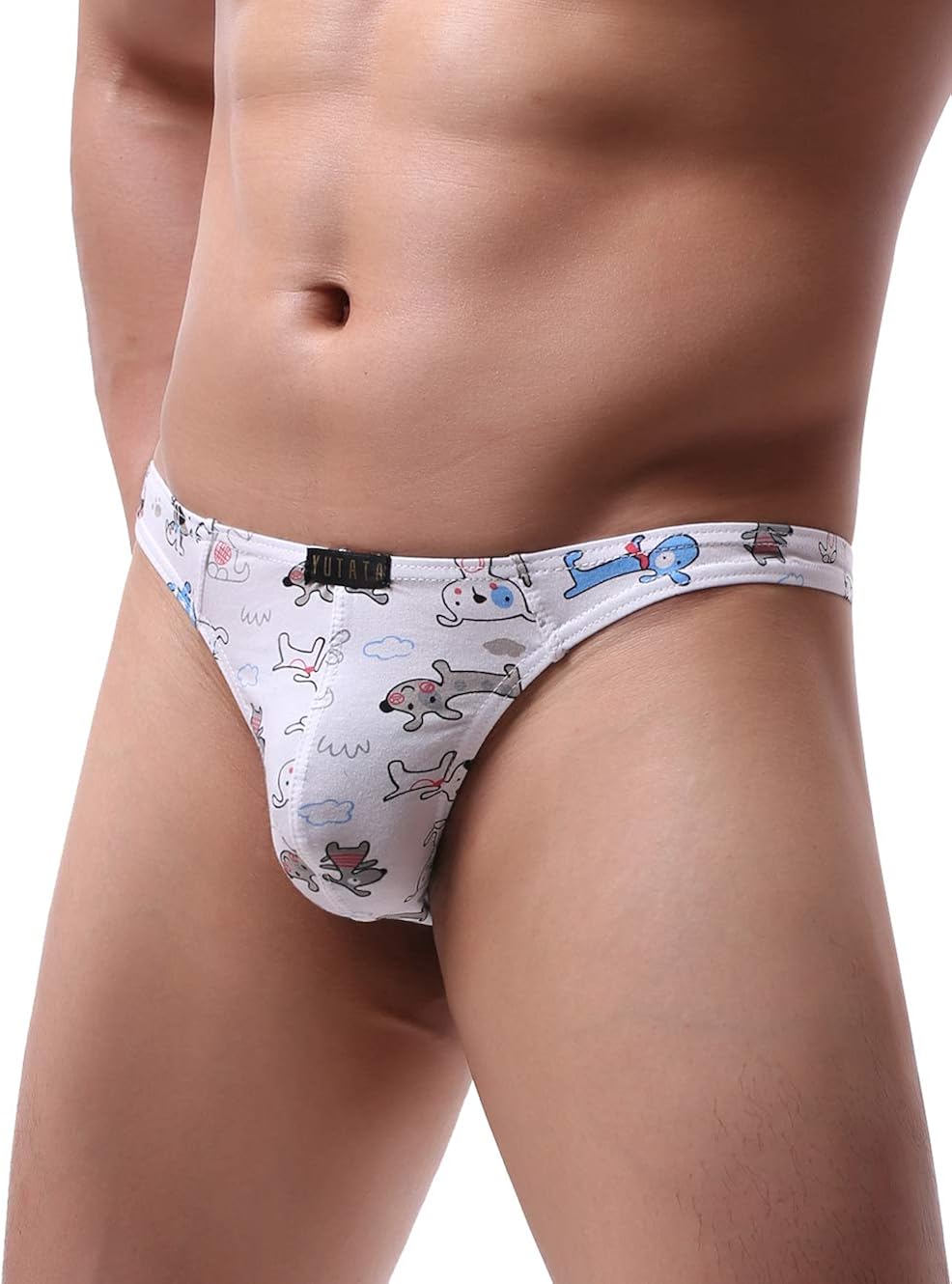 iKingsky Men's Cartoon Cotton Thong Underwear Lovely Mens T-Back Under Panties at  Men’s Clothing store