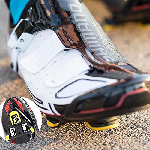 INNKER 1 Pair Road Bike Cleats 6 Degree Float Pedal Cleats with Wrench Road Bike Pedals Bicycle Cleats Self Locking For Shimano SH-11 SPD-SL System Shoes