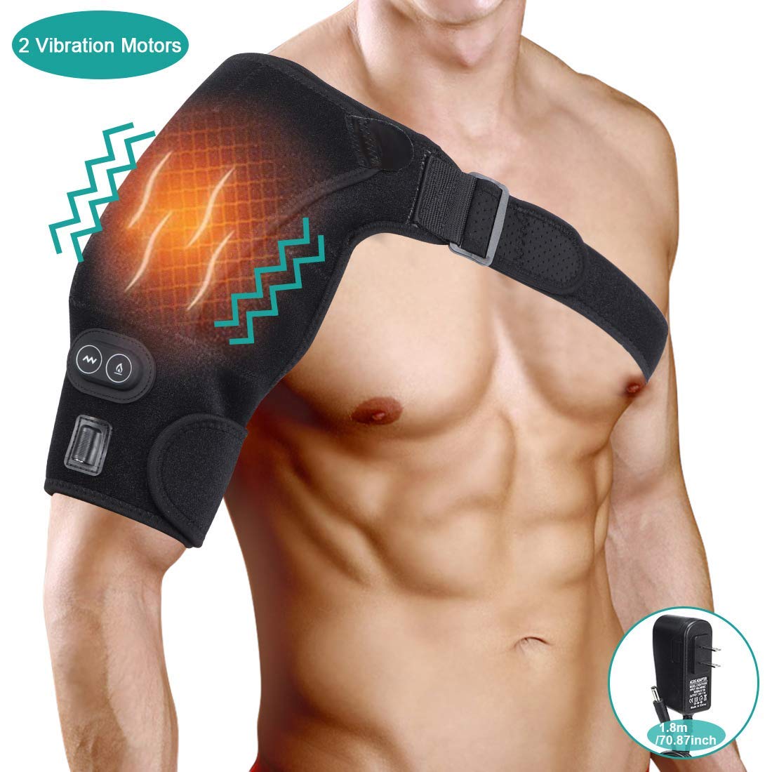 Best Heat Therapy Shoulder Brace Adjustable Shoulder Heating Pad For Frozen Shoulder
