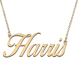 HUAN XUN Customized Custom Simple Any Name Necklace