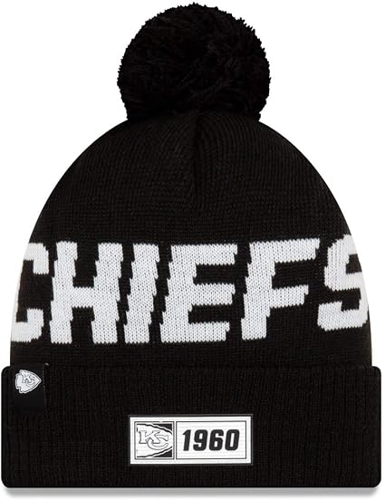 New Era Sideline Road 2019 Bobble Beanie Kansas City Chiefs Amazon Co Uk Sports Outdoors