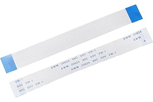 uxcell Flexible Flat Cable, 22 Pins 0.5mm Pitch 100mm FPC FFC Flexible Ribbon Cable for LCD TV Car Audio DVD Player Laptop 5Pcs (A Type)