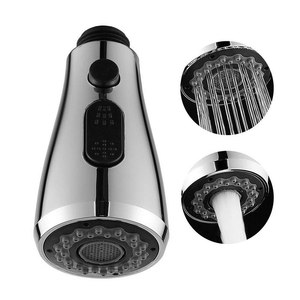 2 Modes Pull Out Faucet Spray Head Multi Function, Replacement Spray Nozzle Head Taps for Kitchen, Bathroom, Bath Basin, Sink 1/2" Connections with Control Button โ image 1