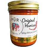 PUR Spices Original Harissa Paste I Middle Eastern Hot Sauce I Used for Cooking and Dipping I No sugar added, preservative an
