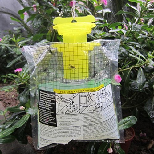 Botrong Disposable Fly Trap Catcher Fly Catcher Insect Trap Hanging Style Pest Control
