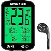 Bikevee Wireless GPS Bike Computer, 2.4" Screen, Green Backlight, IPX7, 28H | Bike Speedometer Odometer, Auto Start Stop, Altitude, Gradient and Ascent