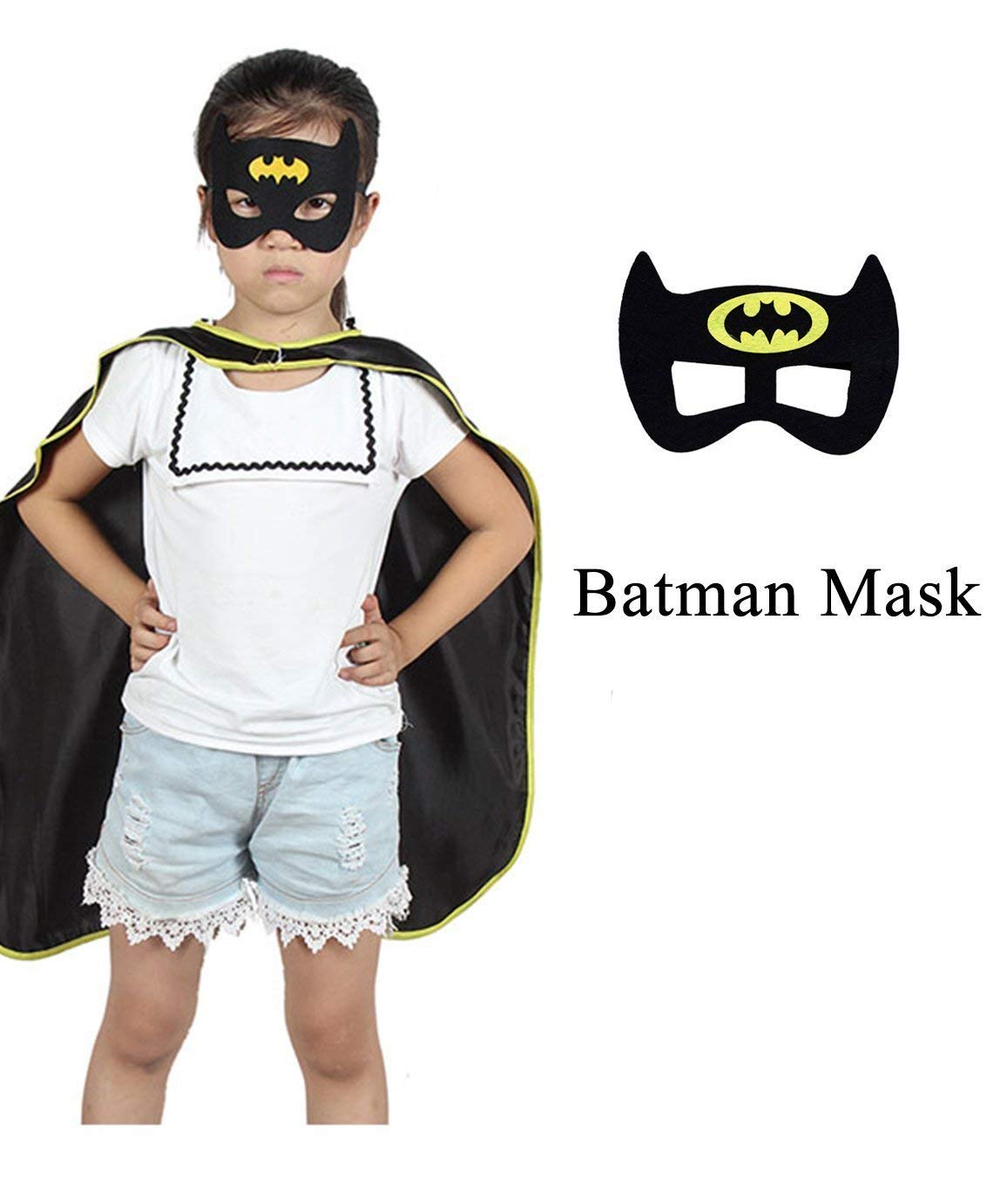 Morkia Maschere per Bambini 12pcs Maschere Feltro Superhero Mask con Corda Elastica,Ideale per Feste di Bambini