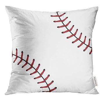 Amazon Com Upoos Throw Pillow Cover Laces Softball Baseball Red